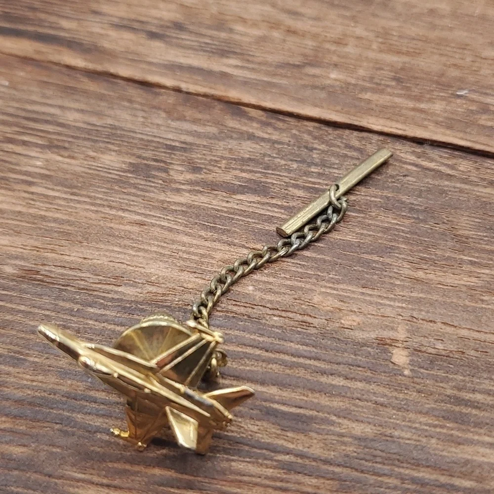 Tie‎ clip aviator fighter jet plane vintage